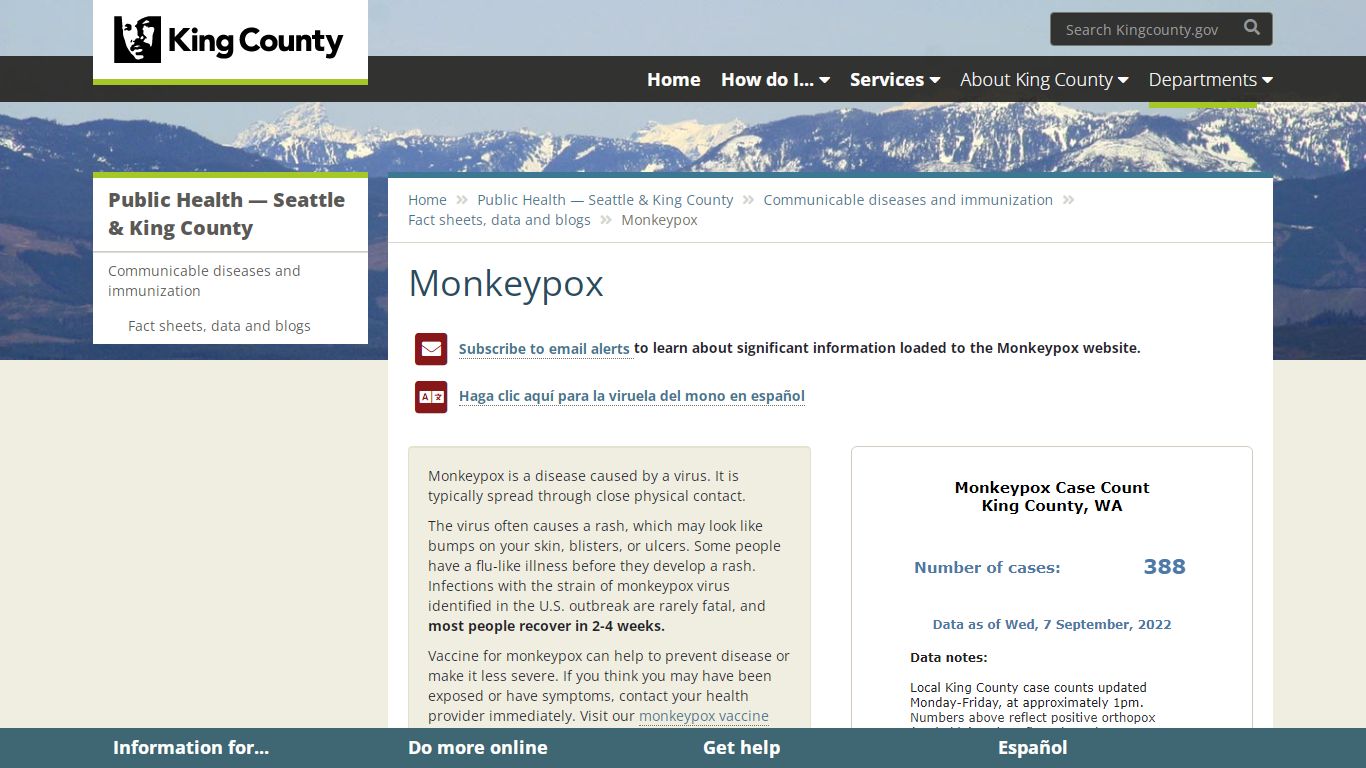 Monkeypox - King County